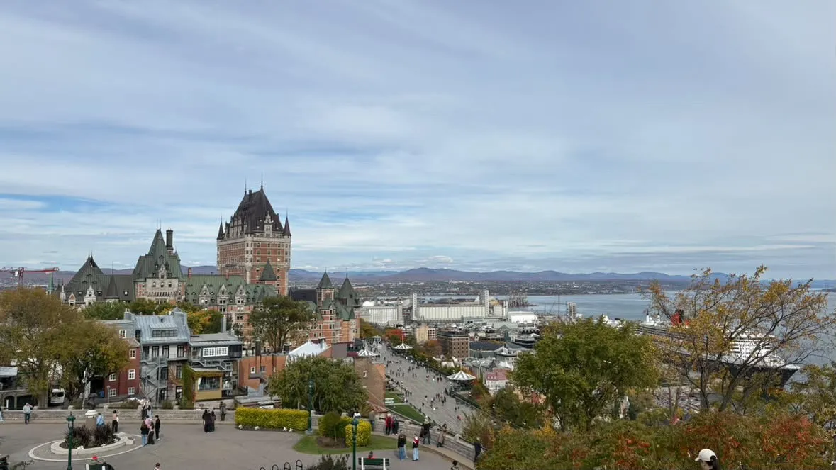 Québec Cityの歴史的な街並み